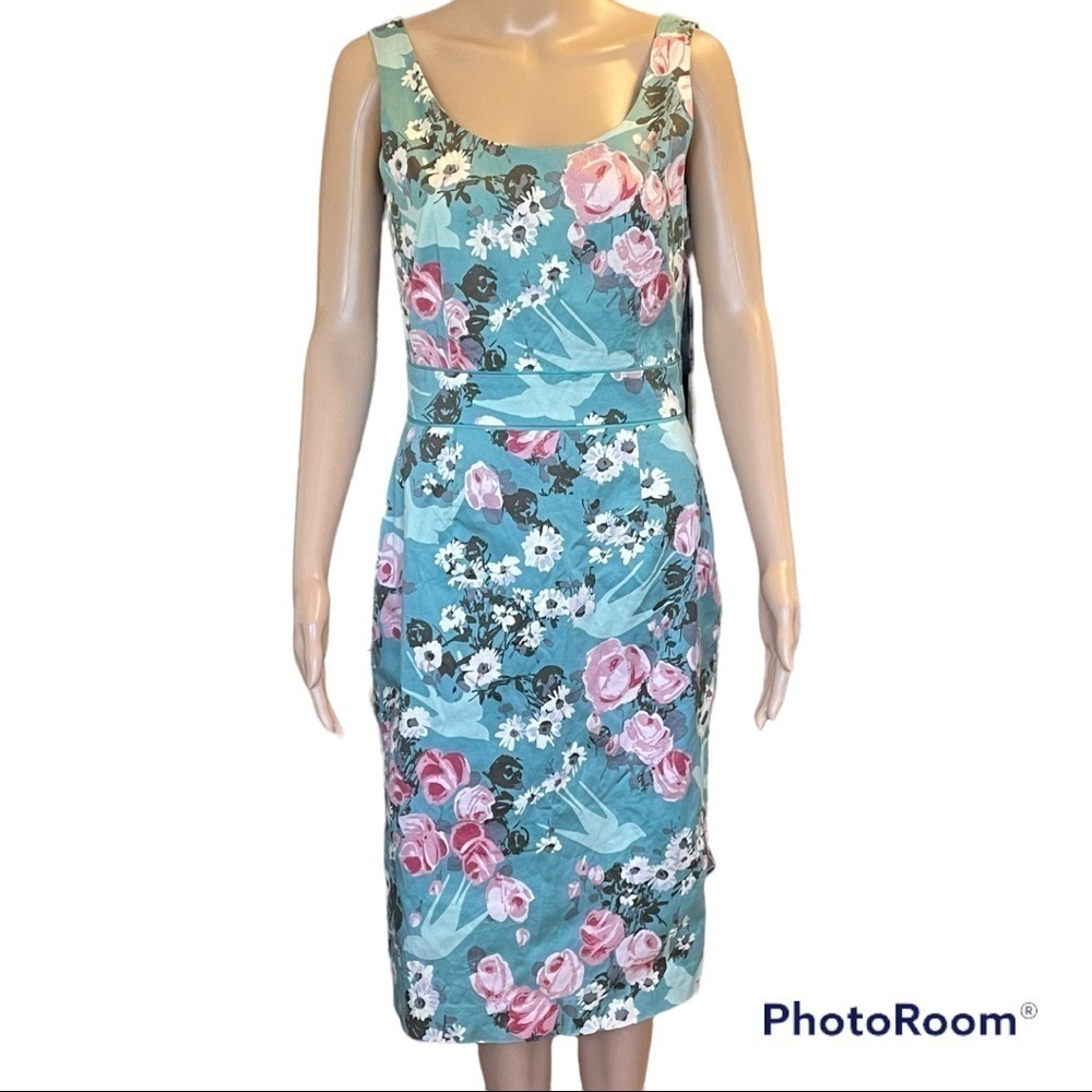 LAURA ASHLEY DRESS SIZE 8 FLORAL PASTEL